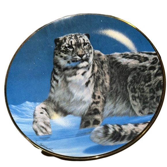 Master of the Tundra”: Limited Edition Snow Leopard Porcelain by Franklin Mint‎ - Picture 4 of 4